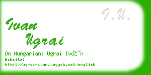 ivan ugrai business card